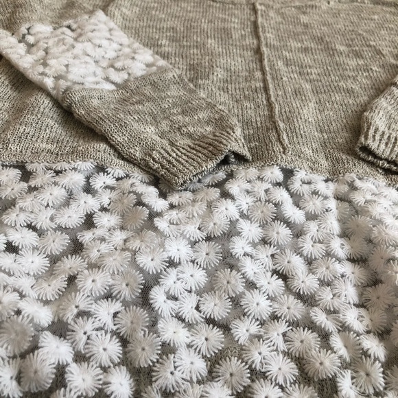 French connection Laila sweater- oatmeal sizeM - Picture 4 of 8